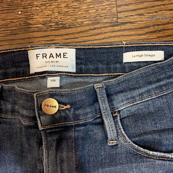 Frame Denim Straight Leg Jeans - Picture 2 of 4